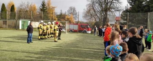 Próbny alarm przeciwpożarowy - spotkanie z OSP Czekanów